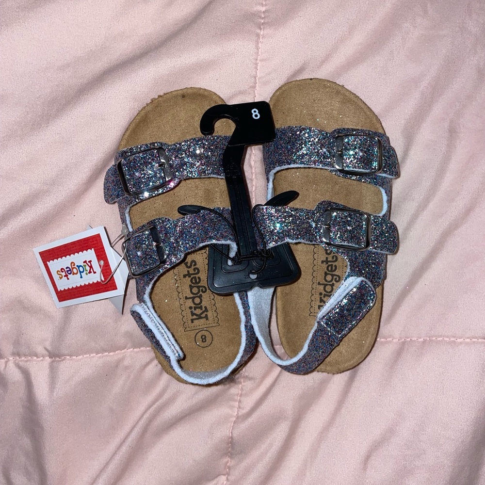 Glitter Kids Sandals- Size 8